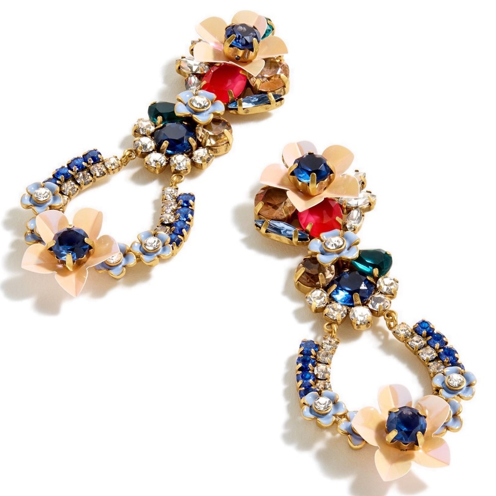 🛍 J Crew Multicolor Flower Earrings ✨